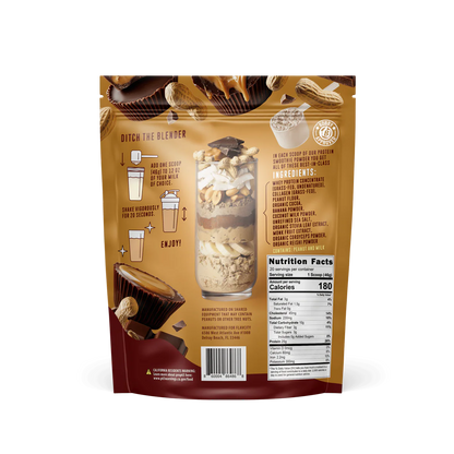 FlavCity Grass Fed Whey Chocolate Protein Powder - Chocolate Peanut Butter - 25g Protein & 10g Collagen - Made with Organic Cocoa & Coconut Milk - Gluten Free & No Added Sugars (20 Servings)